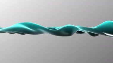 3D evrim geçiren uçak nesnesi, 4K soyut animasyon