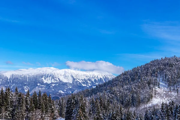 Winter Landscape Photo Mountains Triglav National Park Julian Alps Slovenia — Fotografia de Stock