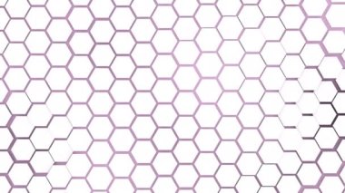 canlı duvar kağıdı çalkantılı dalgalı beyaz altıgen karolar açık pembe arkaplanda