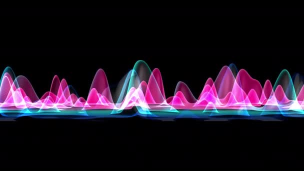 렌더링 배경에 표면의 변화가 홀로그램 애니메이션 — 비디오