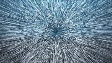 Hiper uzay sıçrayışı, bilim kurgu animasyonu, uzay, zaman makinesi, 4K soyut video animasyonu