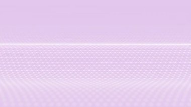 Noktalı bağlantılı ağ deseninin, yavaş dalgalı hareketli, modern soyut geometrik arkaplanının 3 boyutlu fütüristik animasyonu