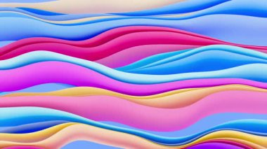 3 boyutlu canlı duvar kağıdı rengarenk gradyan, 4K animasyon şablonu