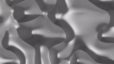 Kabartmalı metalik yüzeyin yavaş çekimde soyut animasyonu parlayan efekt, animasyon giriş arka planı, güzel canlı duvar kağıdı