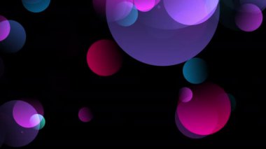 renkli bokeh için bayram animasyonu, parlayan parçacıkların 4K soyut arkaplanı