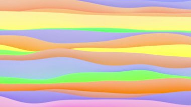 Soyut dalgalı arkaplan 3D görüntüleme, 4K canlandırma şablonu, canlı duvar kağıdı