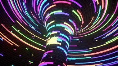 soyut renkli arkaplan parlayan çizgiler, 4K animasyon şablonu, canlı duvar kağıdı