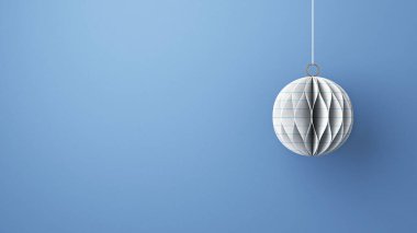 Gökkuşağı renkli bir Noel kağıdının 3D görüntüsü, Mutlu Noeller illüstrasyonu