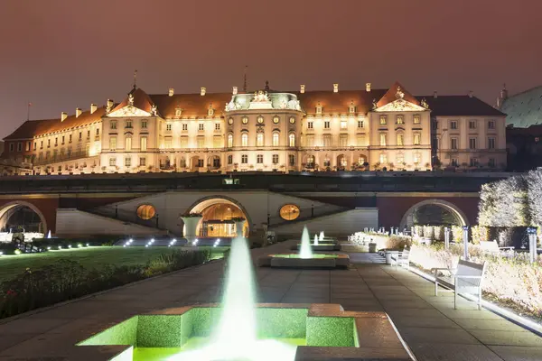 Βασιλικό Κάστρο Στη Βαρσοβία Μνημείο Κατάλογο Παγκόσμιας Κληρονομιάς Διάσημο Μέρος Εικόνα Αρχείου