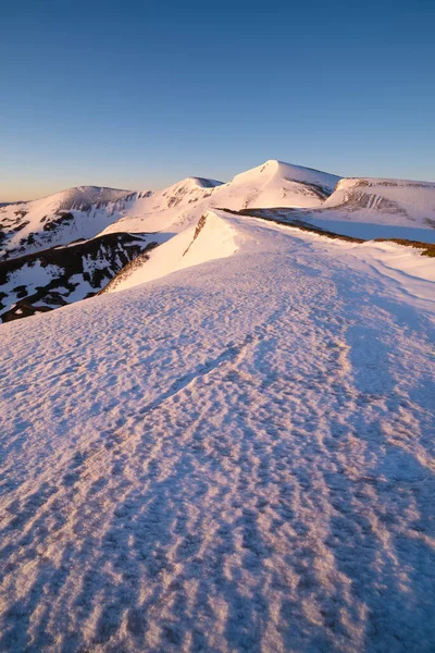 Congelar Tempo Nas Montanhas Inverno — Fotografia de Stock