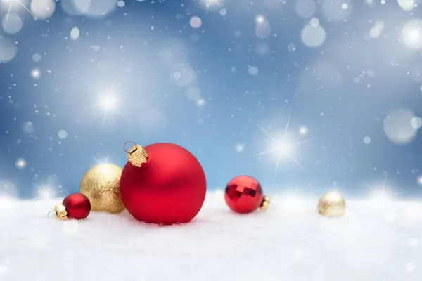 Fundo Celebração Natal Com Ornamentos Natal Bokeh Imagens De Bancos De Imagens
