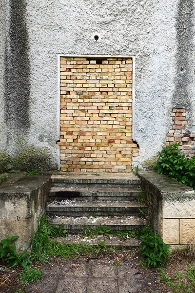 Bricked Door Old Building — Foto de Stock