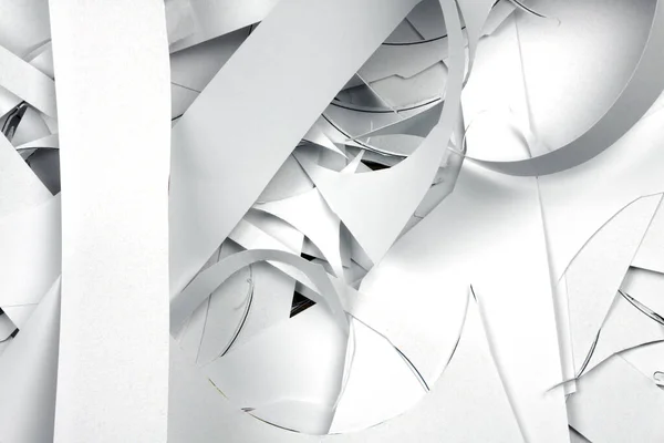 White Paper Cuttings Texture Close Stockbild