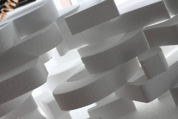 Pile Styrofoam Elements — Stock Photo, Image