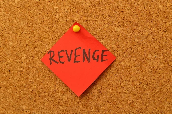 Red Note Word Revenge Dashboard — Stock Photo, Image