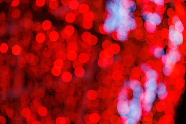 Bonito Vermelho Bokeh Fundo Colorido Luz Abstrato Para Natal — Fotografia de Stock