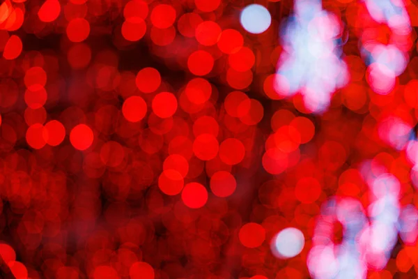 美しい赤いボケの背景カラフルな光抽象的なクリスマス — ストック写真