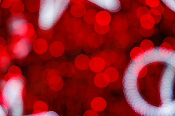 美しい赤いボケの背景カラフルな光抽象的なクリスマス — ストック写真