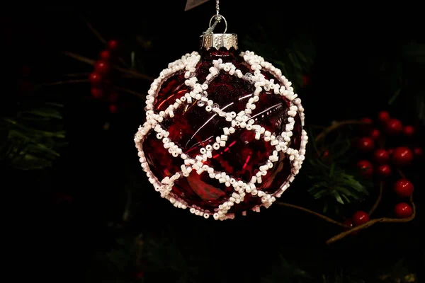 Beautiful Christmas Bauble Festive Background — Stock Photo, Image