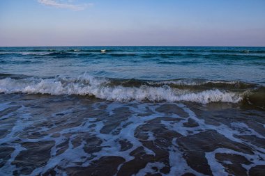 beautiful seaside landscape peace and quiet on a sunny warm day