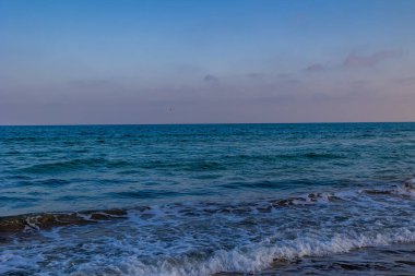 beautiful seaside landscape peace and quiet on a sunny warm day