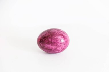 large colorful easter eggs on a bright isolated background