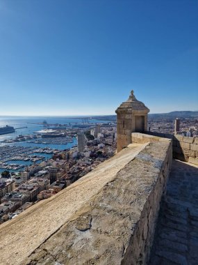 beautiful viewpoint castle of saint barbara alicante city view hisoania landmark