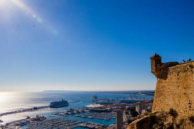 beautiful viewpoint castle of saint barbara alicante city view hisoania landmark