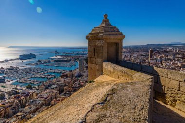 beautiful viewpoint castle of saint barbara alicante city view hisoania landmark
