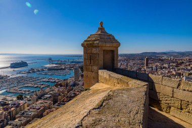 beautiful viewpoint castle of saint barbara alicante city view hisoania landmark