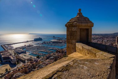 beautiful viewpoint castle of saint barbara alicante city view hisoania landmark