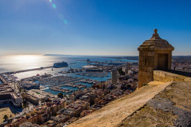 beautiful viewpoint castle of saint barbara alicante city view hisoania landmark
