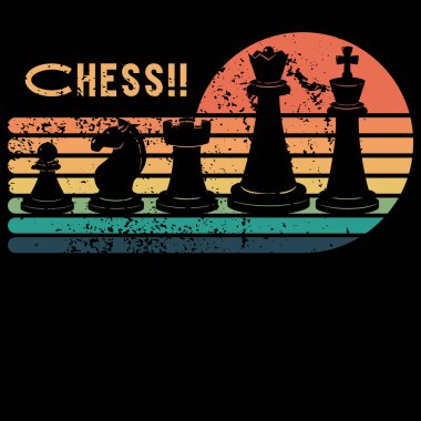 Retro Sunset Satranç Hediyeleri: Satranç figürleri: 124 Mükemmel Satranç Oyuncusu