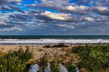 İspanya 'nın güzel deniz manzarası. İnsansız.