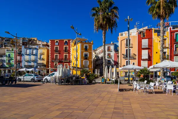 beautiful colorful city landscape from the city of Villajoyosa in Spain