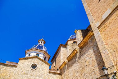 İspanya 'nın Altea kentindeki güzel kilise.