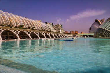 Valencia, İspanya 'daki güzel mimari sanat ve bilim şehri.