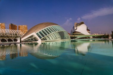Valencia, İspanya 'daki güzel mimari sanat ve bilim şehri.