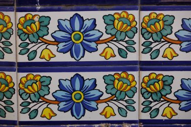 İspanyol geleneksel tarzında seramiğin güzel arkaplanı