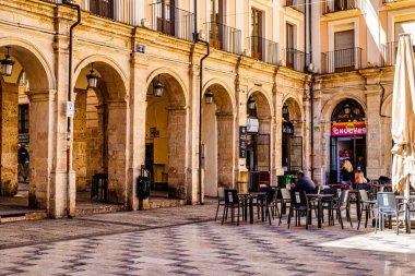 İspanya 'nın Alcoy şehrinden güzel şehir manzarası