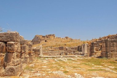 Türkiye 'nin Miletus kentindeki antik Roma tiyatrosunun güzel kalıntıları