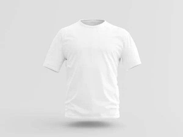 Vista Una Camiseta Blanca Mockup — Foto de Stock