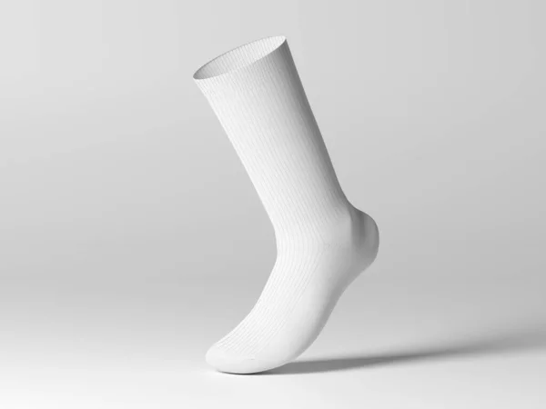 Beyaz Çorap Maketinin Görüntüsü Stok Fotoğraf