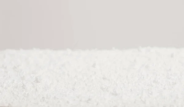 Foco Suave Seletivo Branca Neve Vazio Cópia Espaço Textura Fundo — Fotografia de Stock