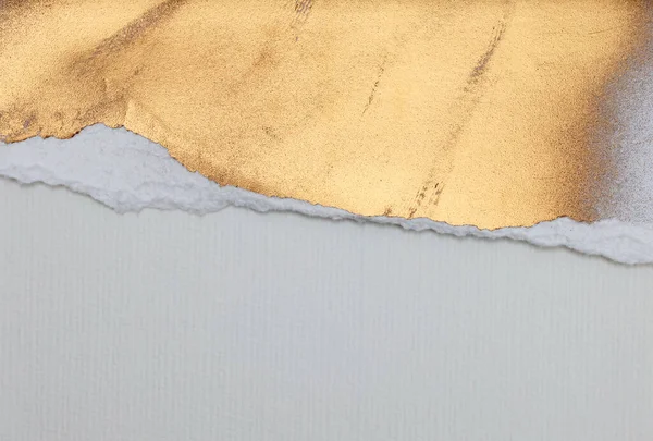 Branco Vazio Dourado Cartão Papel Lona Textura Branco Bronze Com — Fotografia de Stock
