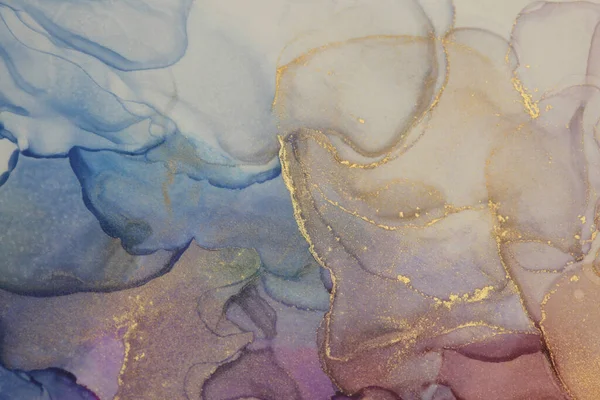 Art Abstract Aquarel Stroom Vervagen Schilderen Kleur Doek Marmer Textuur — Stockfoto
