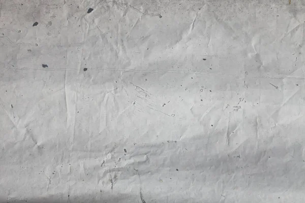 Grigio Increspato Graffio Cellophane Carta Bianco Texture Copia Spazio Sfondo — Foto Stock