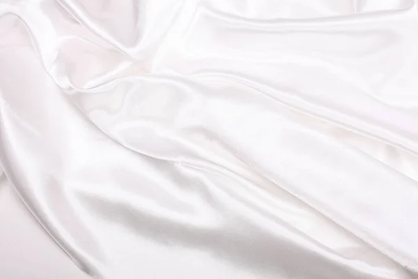 Weiße Beige Perlseide Abstrakte Textur Horizontaler Kopierraum Hintergrund — Stockfoto