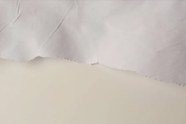 Gekromde Gescheurde Ambachtelijke Beige Papier Blanco Textuur Kopieer Ruimte Achtergrond — Stockfoto