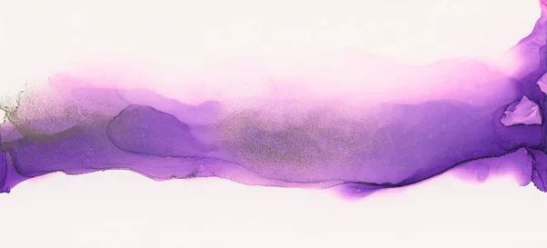 Искусство Абстрактное Зерно Бежевый Фиолетовый Розовый Акварель Краска Течением Алкоголя — стоковое фото